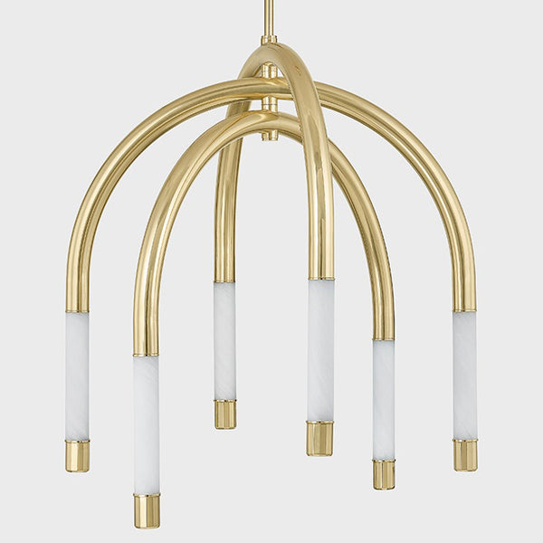 Zeme Chandelier Medium By Corbett Front View