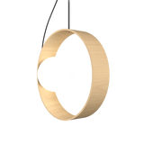 Sfera Pendant Light By Accord, Color: Maple,  ,| Casa Di Luce Lighting