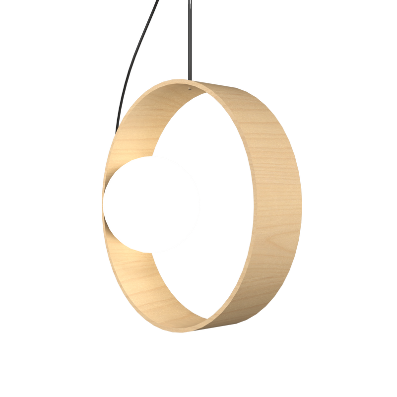 Sfera Pendant Light By Accord, Color: Maple,  ,| Casa Di Luce Lighting