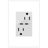 Adorne 15A Tamper Resistant Receptacle Ultra Fast 30 Watts of Power Delivery USB