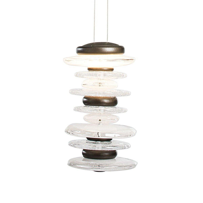 Cairn Large Mini Pendant by Hubbardton Forge, Finish: White, Bronze, Dark Smoke-Hubbardton Forge, Black, Oil Rubbed Bronze, Natural Iron-Hubbardton Forge, Vintage Platinum-Hubbardton Forge, Soft Gold-Hubbardton Forge, Sterling-Hubbardton Forge, Ink, , | Casa Di Luce Lighting