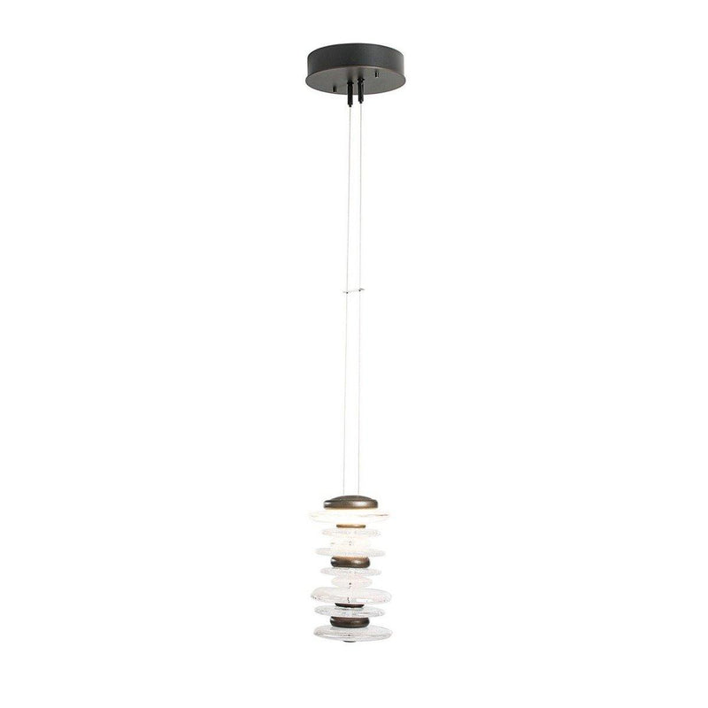 Cairn Large Mini Pendant by Hubbardton Forge, Finish: White, Bronze, Dark Smoke-Hubbardton Forge, Black, Oil Rubbed Bronze, Natural Iron-Hubbardton Forge, Vintage Platinum-Hubbardton Forge, Soft Gold-Hubbardton Forge, Sterling-Hubbardton Forge, Ink, , | Casa Di Luce Lighting