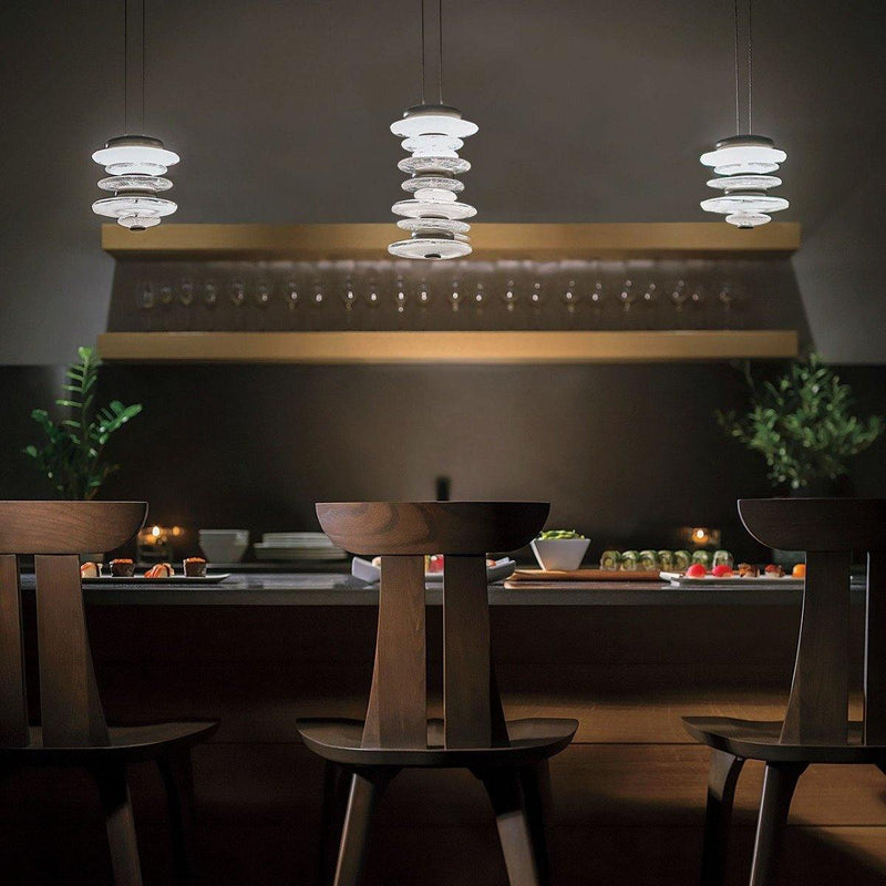 Cairn Large Mini Pendant by Hubbardton Forge, Finish: White, Bronze, Dark Smoke-Hubbardton Forge, Black, Oil Rubbed Bronze, Natural Iron-Hubbardton Forge, Vintage Platinum-Hubbardton Forge, Soft Gold-Hubbardton Forge, Sterling-Hubbardton Forge, Ink, ,  | Casa Di Luce Lighting