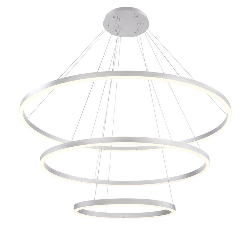Silver Spunto Three Tier LED Chandelier by Eurofase

