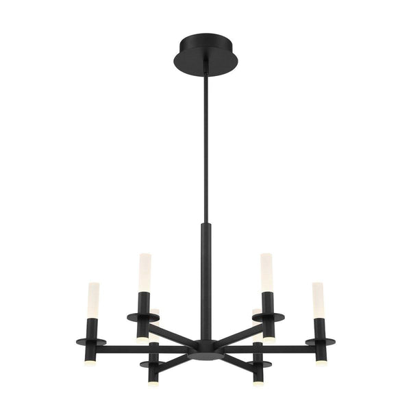 Matte Black Torna 6 Light Chandelier by Eurofase
