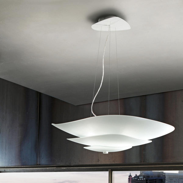 Moledro Pendant by Linea Light, Color: White, White/Gold, ,  | Casa Di Luce Lighting