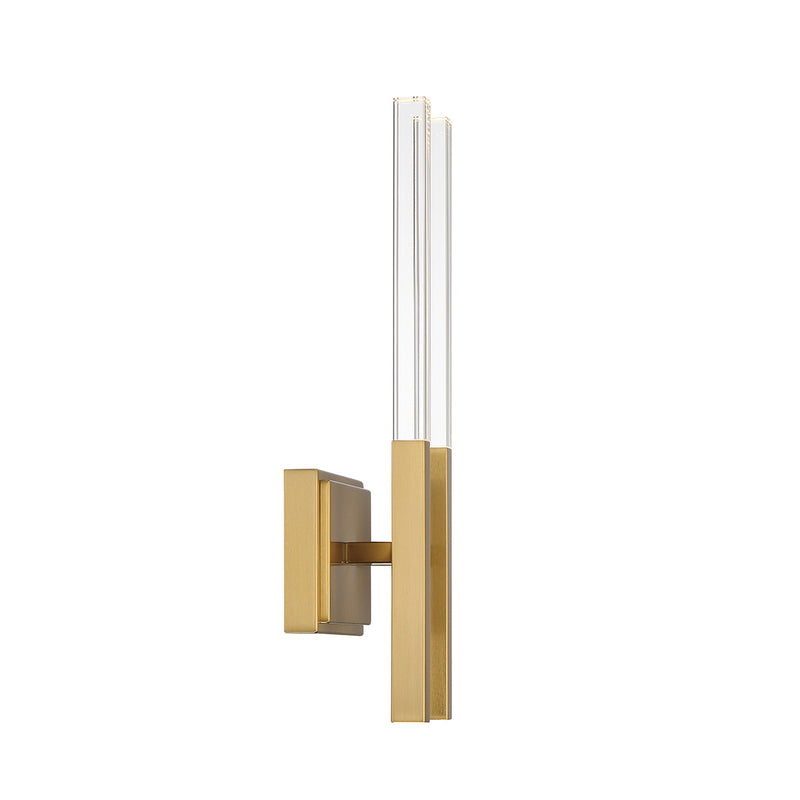 Benicio Vanity Light By Eurofase - Two Light Gold Side View