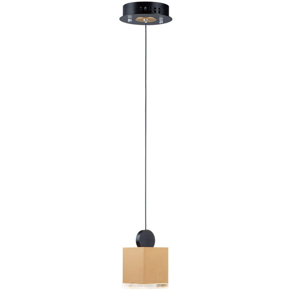 Medium Black/Gold Nob Pendant Light by ET2