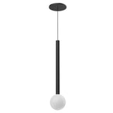 Elixir LED Globe Pendant By Kuzco, Decoration: No Disc, Finish: Black