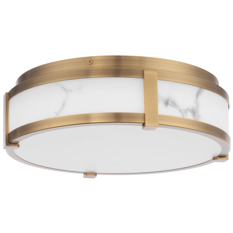 Aged Brass Small Constantine Ceiling Light by W.A.C. Lighting