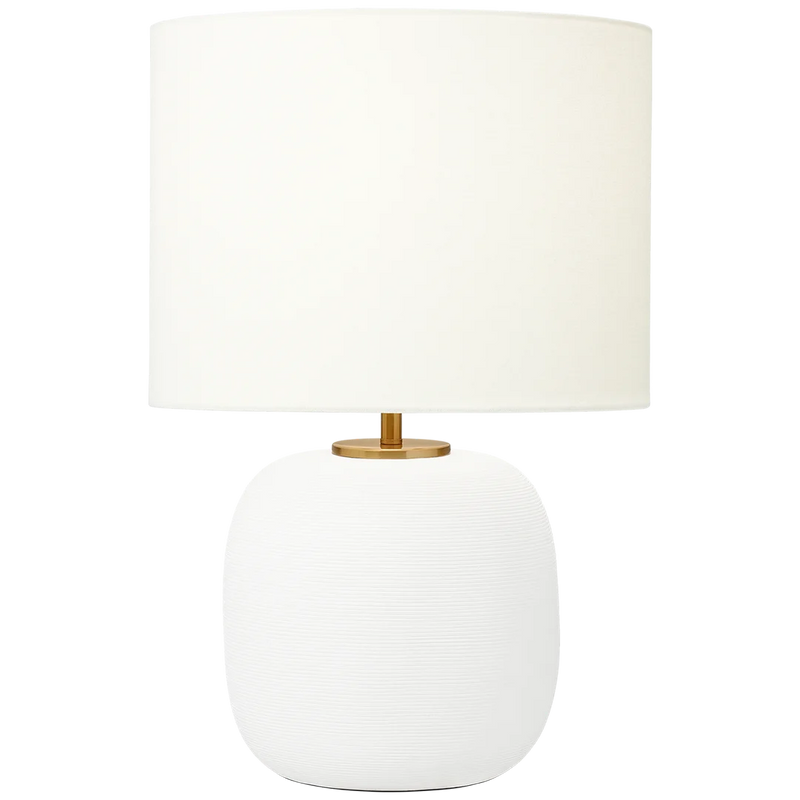 Fanny Wide Table Lamp By Hable-Matte White