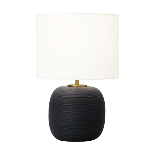 Fanny Wide Table Lamp By Hable-Rough Black