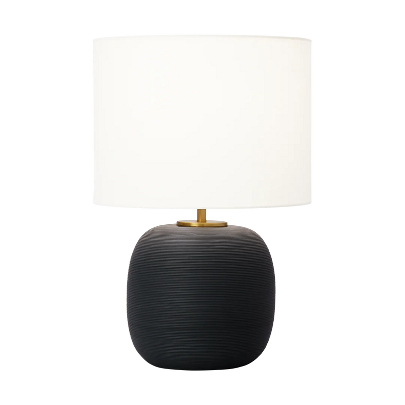 Fanny Wide Table Lamp By Hable-Rough Black