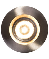 Luna 2” LED Round Fixed Color Selectable Recessed Fixture - Brushed Nickel Top