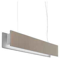 Righello Acoustic Linear Suspension By Modo Luce, Finish: Sand