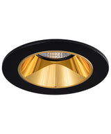 Sigma 2 Round Deep Regressed LED Fixture - Black-G