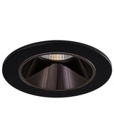 Sigma 2 Round Deep Regressed LED Fixture - Black