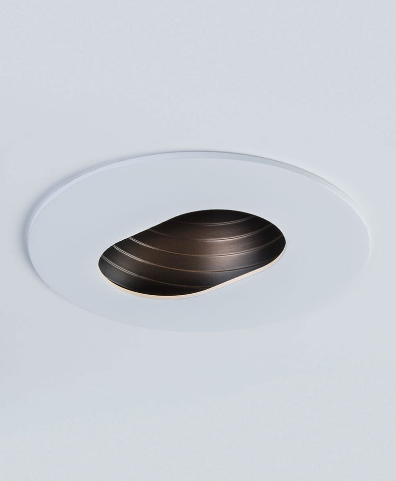 Sigma 2 Round Slot Wall Wash LED Fixture with Stepped Baffle 