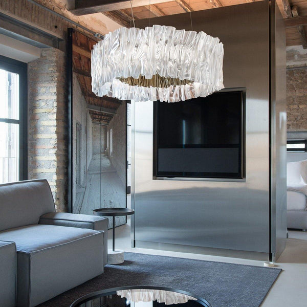 Accordeon Suspension by Slamp, Finish: Gold, Silver, White, ,  | Casa Di Luce Lighting