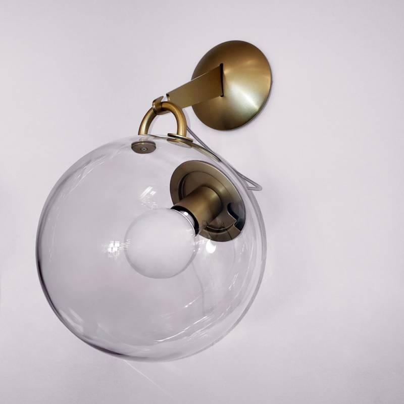 Miconos Wall Light by Artemide, Finish: Chrome, Gold, ,  | Casa Di Luce Lighting