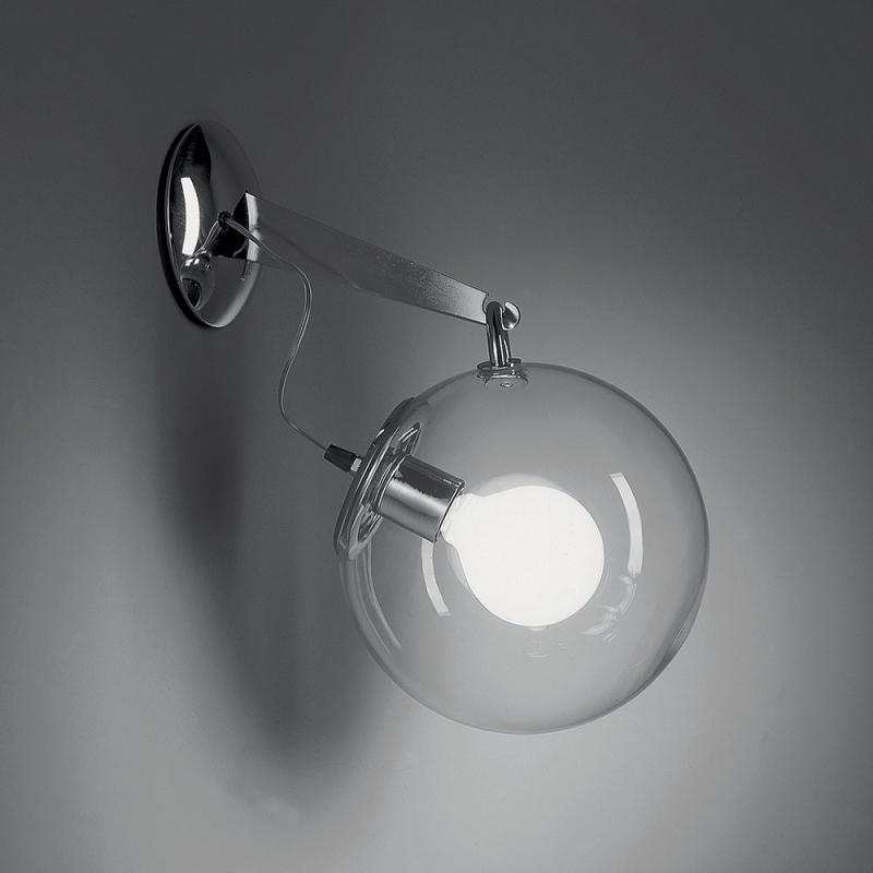 Miconos Wall Light by Artemide, Finish: Chrome, Gold, ,  | Casa Di Luce Lighting