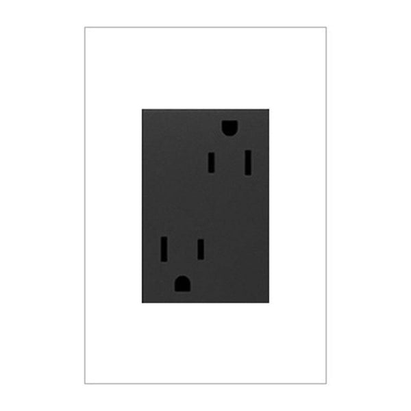 Adorne 15A Outlet-Plus-Size by Legrand Adorne, Color: Graphite, ,  | Casa Di Luce Lighting