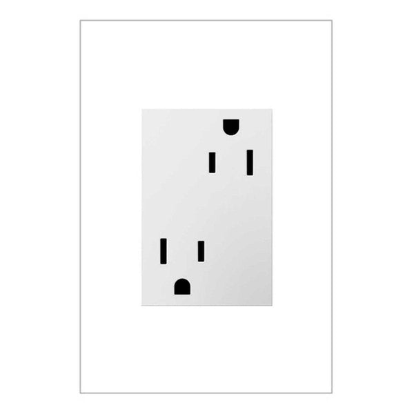 Adorne 15A Outlet-Plus-Size by Legrand Adorne, Color: White, ,  | Casa Di Luce Lighting