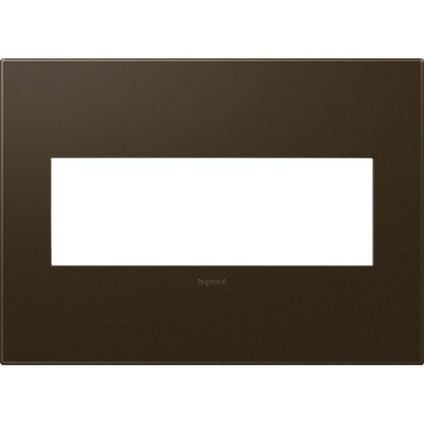 Adorne Three-Gang Screwless Wall Plate by Legrand Adorne, Color: 
Bronze-Legrand Adorne,  ,  | Casa Di Luce Lighting