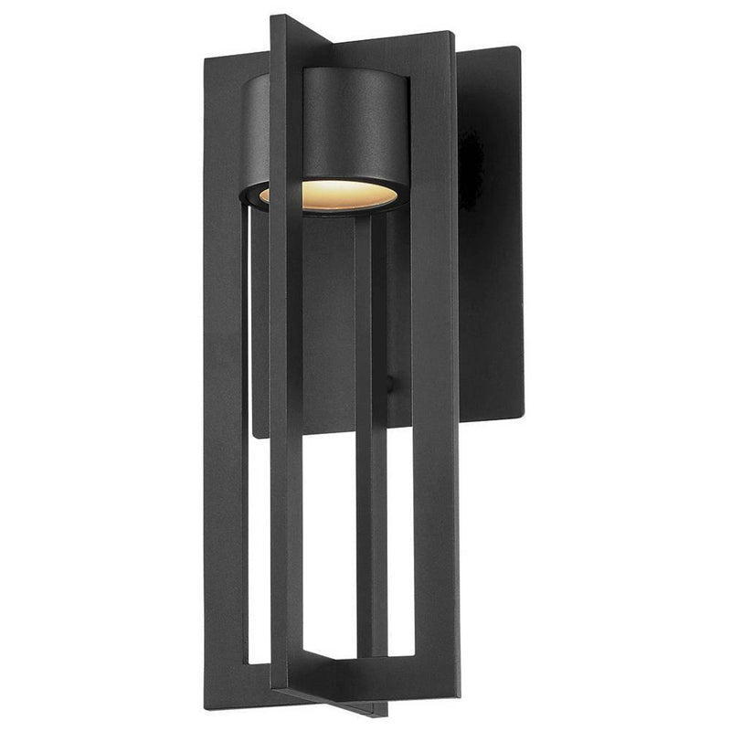Chamber Outdoor Wall Sconce by W.A.C. Lighting, Finish: Black, Size: 12 Inch,  | Casa Di Luce Lighting