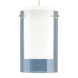 Steel Blue Echo Small Pendant by Tech Lighting