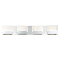 3 Light Chrome Sonic LED Bath Bar by Eurofase