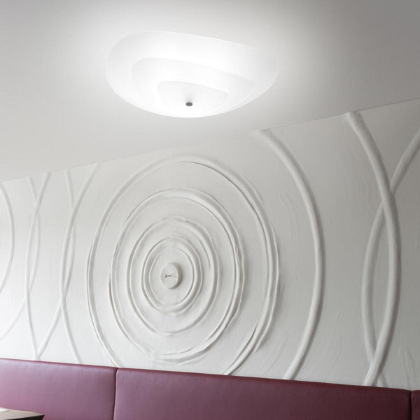 Moledro Flushmount by Linea Light, Color: White, White/Gold, ,  | Casa Di Luce Lighting