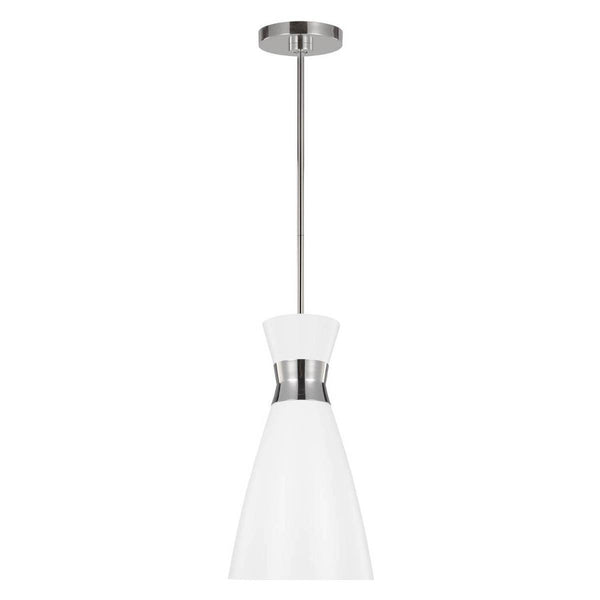 Heath Pendant by ED by Ellen DeGeneres, Finish: Nickel Polished, Burnished Brass, Size: Small, Large,  | Casa Di Luce Lighting