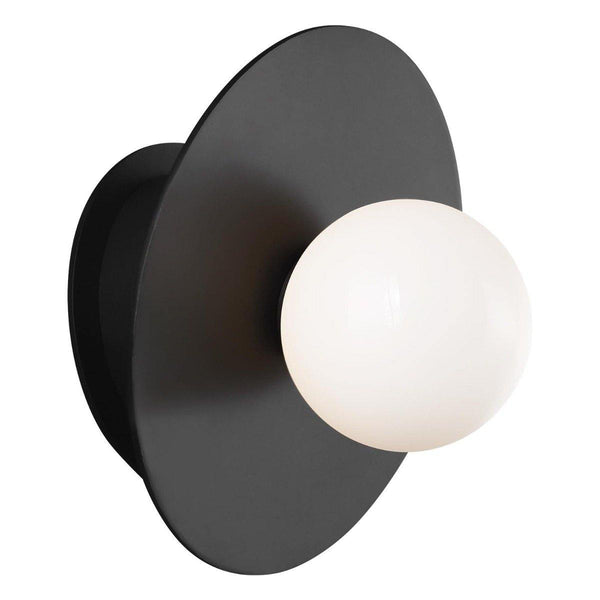 Nodes Angled Wall Sconce by Kelly by Kelly Wearstler, Finish: Midnight Black, Burnished Brass, ,  | Casa Di Luce Lighting