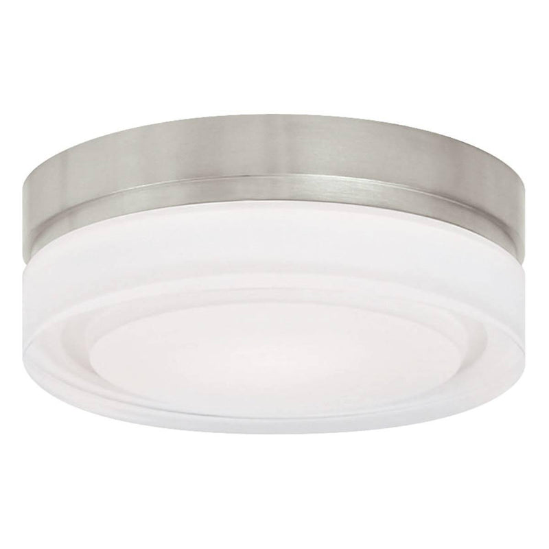 Cirque Small Ceiling Light by Tech Lighting, Finish: Nickel Satin, Light Option: 120 Volt LED, Color Temperature: 2700K | Casa Di Luce Lighting