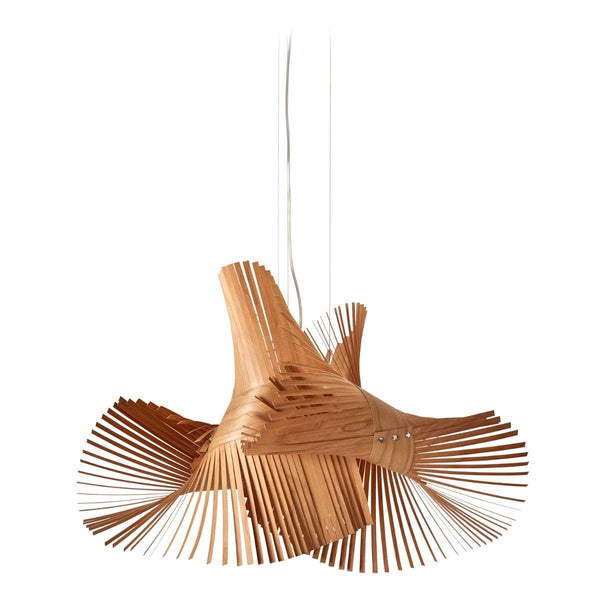 Mini Mikado Chandelier by LZF Lamps, Wood Color: Cherry-LZF, ,  | Casa Di Luce Lighting