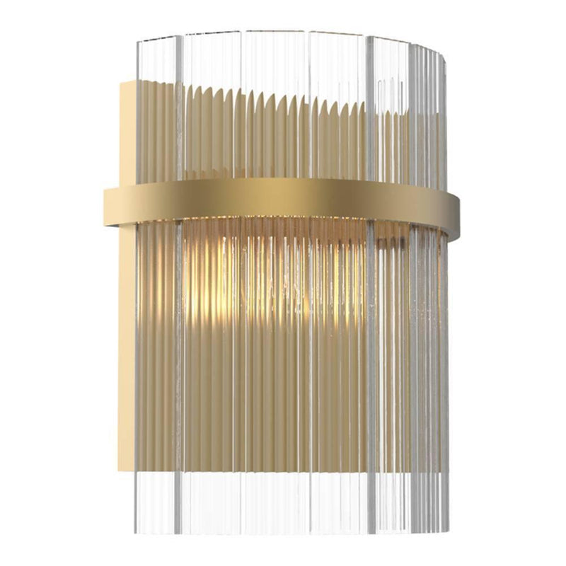 Carlisle Vanity Wall Sconce, Brushed Brass with Opal Glass